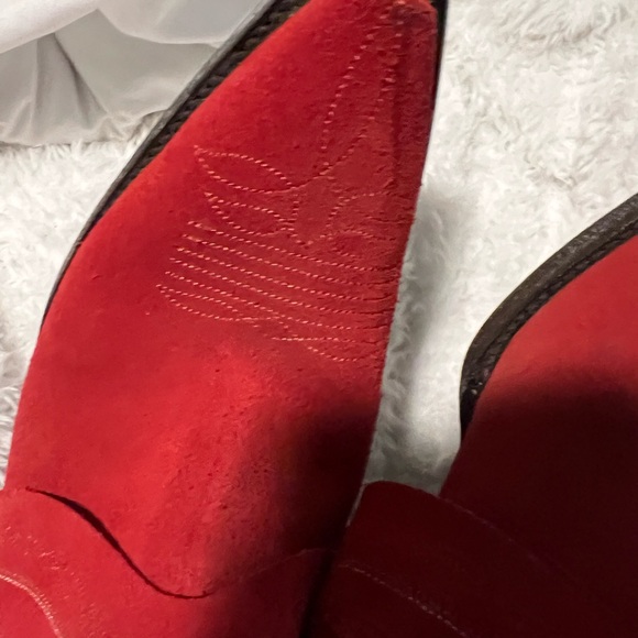 Gorgeous RED Old Gringo Fold Over boots - Picture 10 of 11